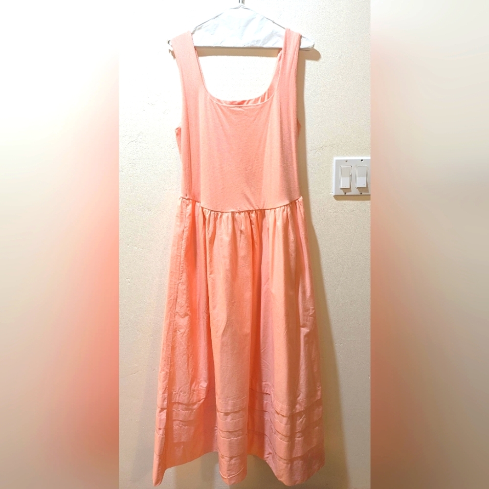J. Crew Coral Sleeveless Midi Dress - Never Worn